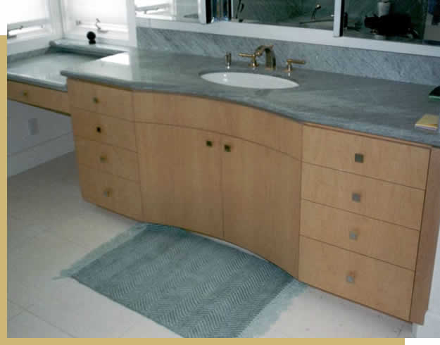 bathroom sink and cabinets in west los angeles